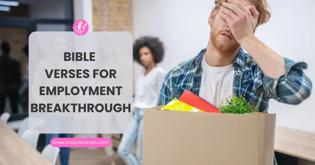Bible verses for employment breakthrough