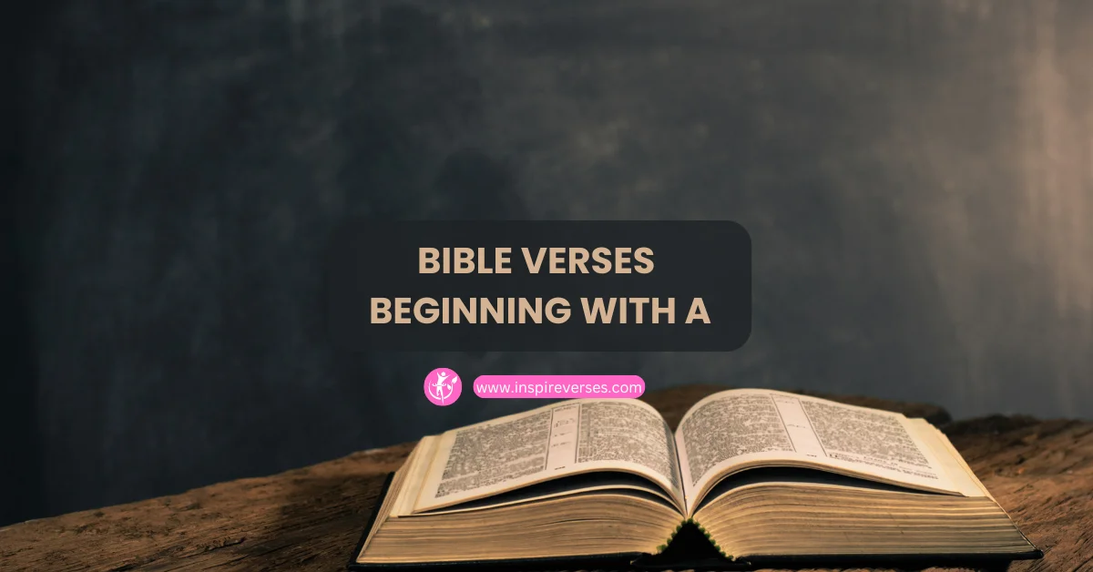 bible verses beginning with a
