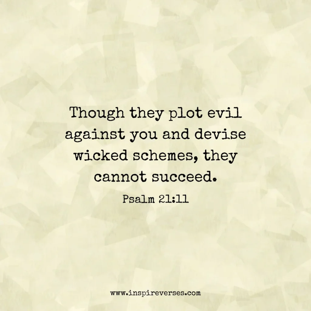 Bible Verses to Destroy Evil Plans
